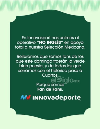 Diversas empresas en México se han sumado a una tendencia que rápidamente ganó fuerza en internet: cambiar temporalmente su comunicación, nombres o publicaciones para evitar el inglés y mostrar su apoyo a la Selección Mexicana.