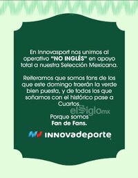 Diversas empresas en México se han sumado a una tendencia que rápidamente ganó fuerza en internet: cambiar temporalmente su comunicación, nombres o publicaciones para evitar el inglés y mostrar su apoyo a la Selección Mexicana.