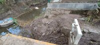 Tras las lluvias, permanece lodo en algunas zonas y malos olores en otras.