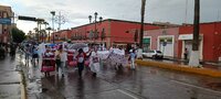 Marchan en el Centro de Durango familiares de personas desaparecidas; esperan visibilizar los nombres de sus seres queridos.