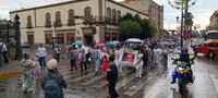 Marchan en el Centro de Durango familiares de personas desaparecidas; esperan visibilizar los nombres de sus seres queridos.