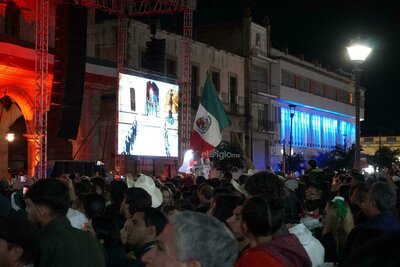 Así se vivió esta noche la conmemoración del 216.º aniversario del Grito de Independencia, desde la ciudad de Durango.