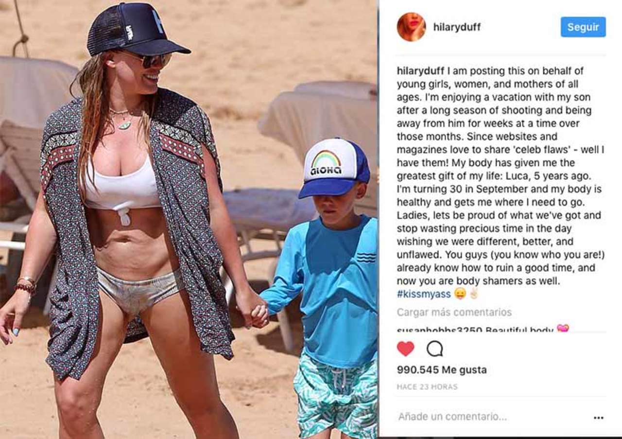 Hilary Duff Responde A Críticas Por Tener Celulitis