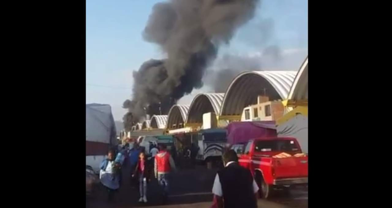 Se Registra Incendio En Central De Abasto De La Cdmx