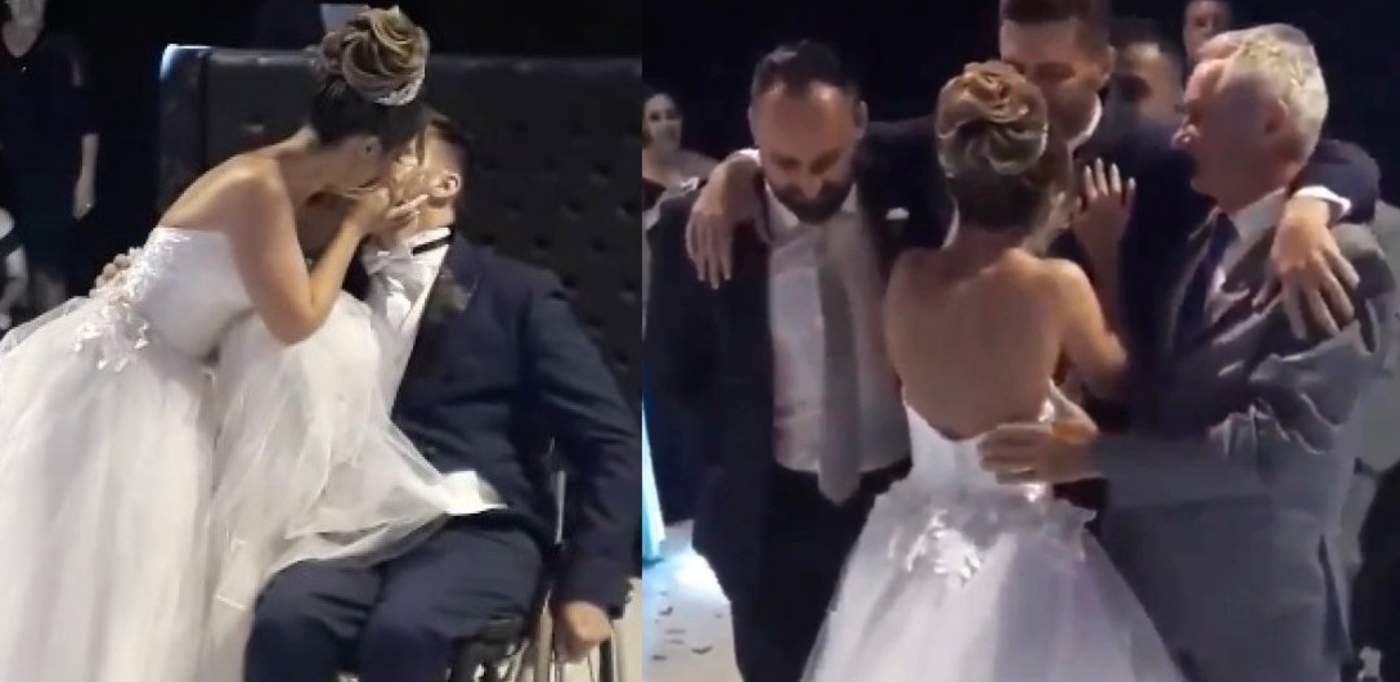 Novio con discapacidad conmueve al bailar el vals en su boda