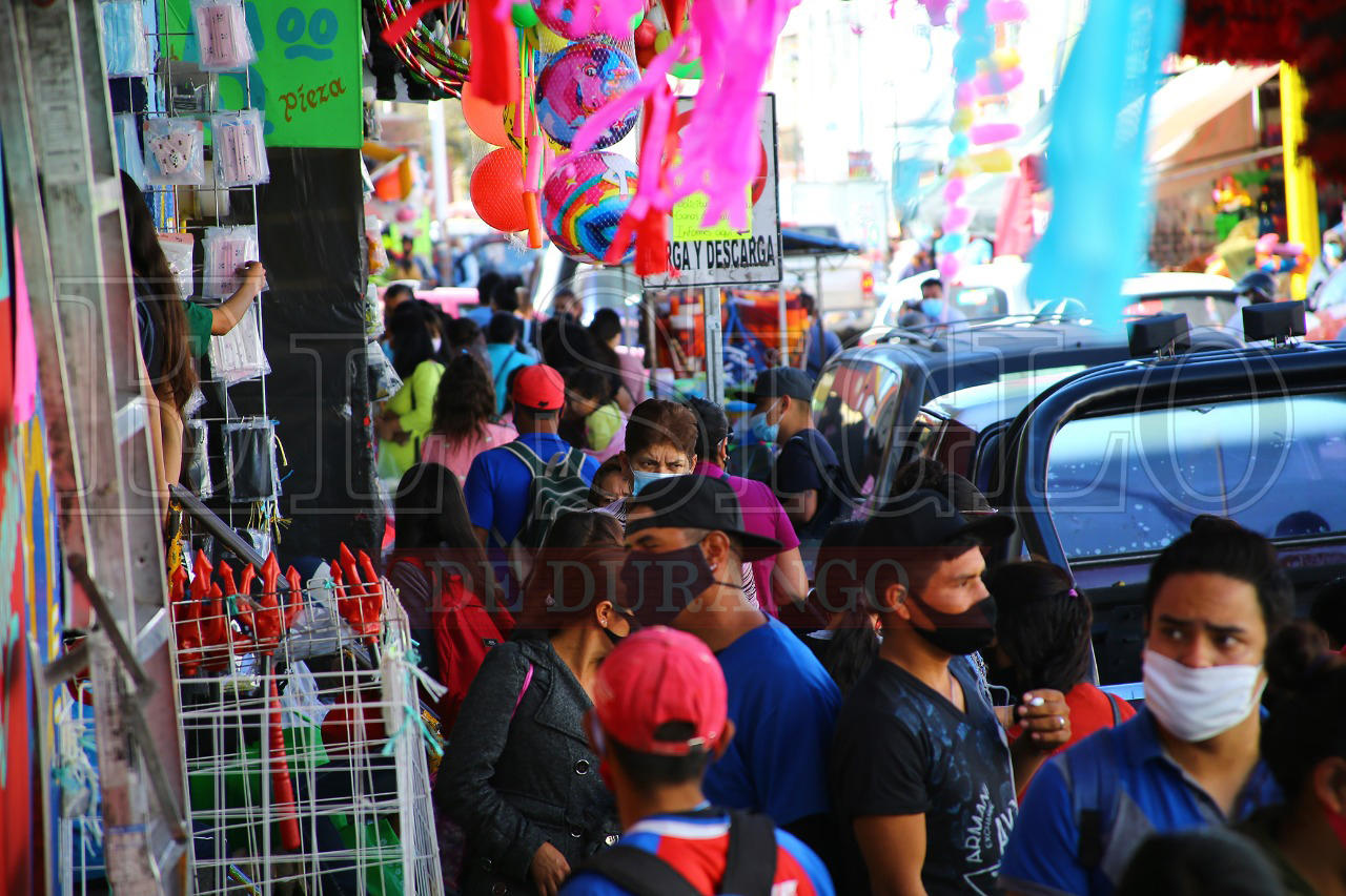 Evidente, aumento de movilidad este sábado en el Centro de Durango