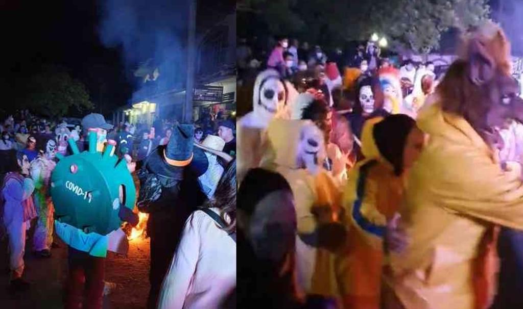 Habitantes de Apazapan, en Veracruz, celebraron su carnaval con música y disfraces (ESPECIAL) 