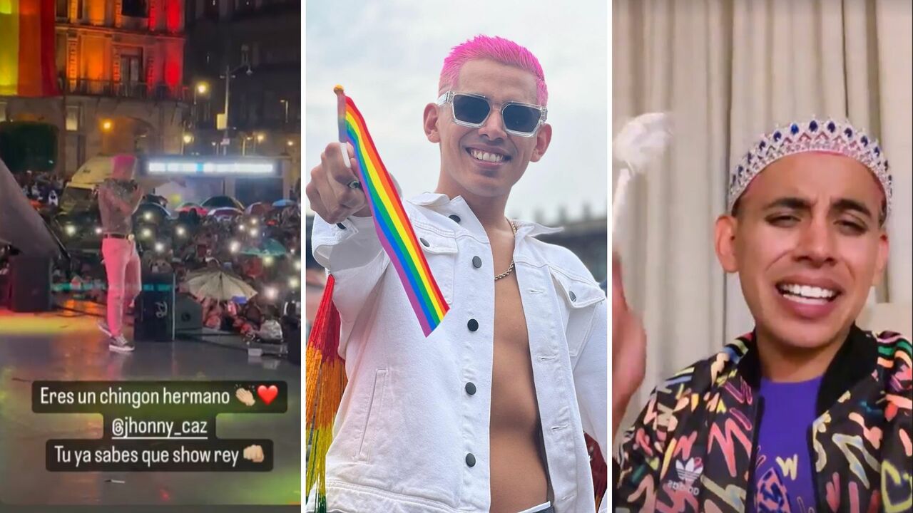 Jhonny Caz de Grupo Firme es coronado 'Rey Gay' en la Marcha LGBT+ 2022 CDMX