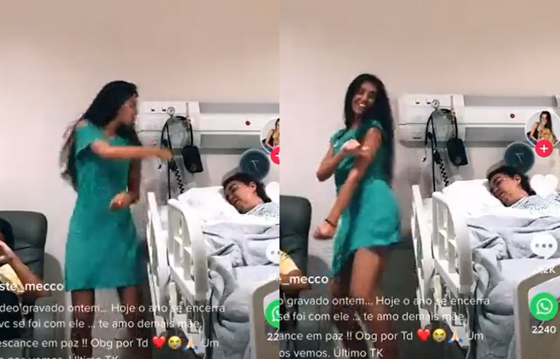 Indigna En Redes Tiktoker Que Se Grabó Bailando Junto A Su Madre Moribunda 