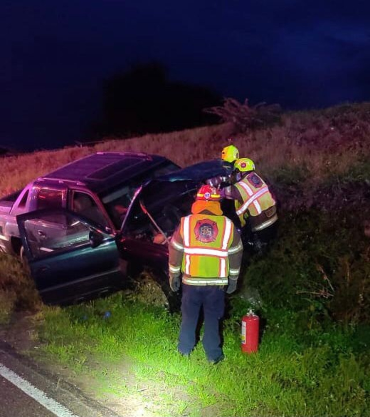 Mujer es víctima de choque en Santiago