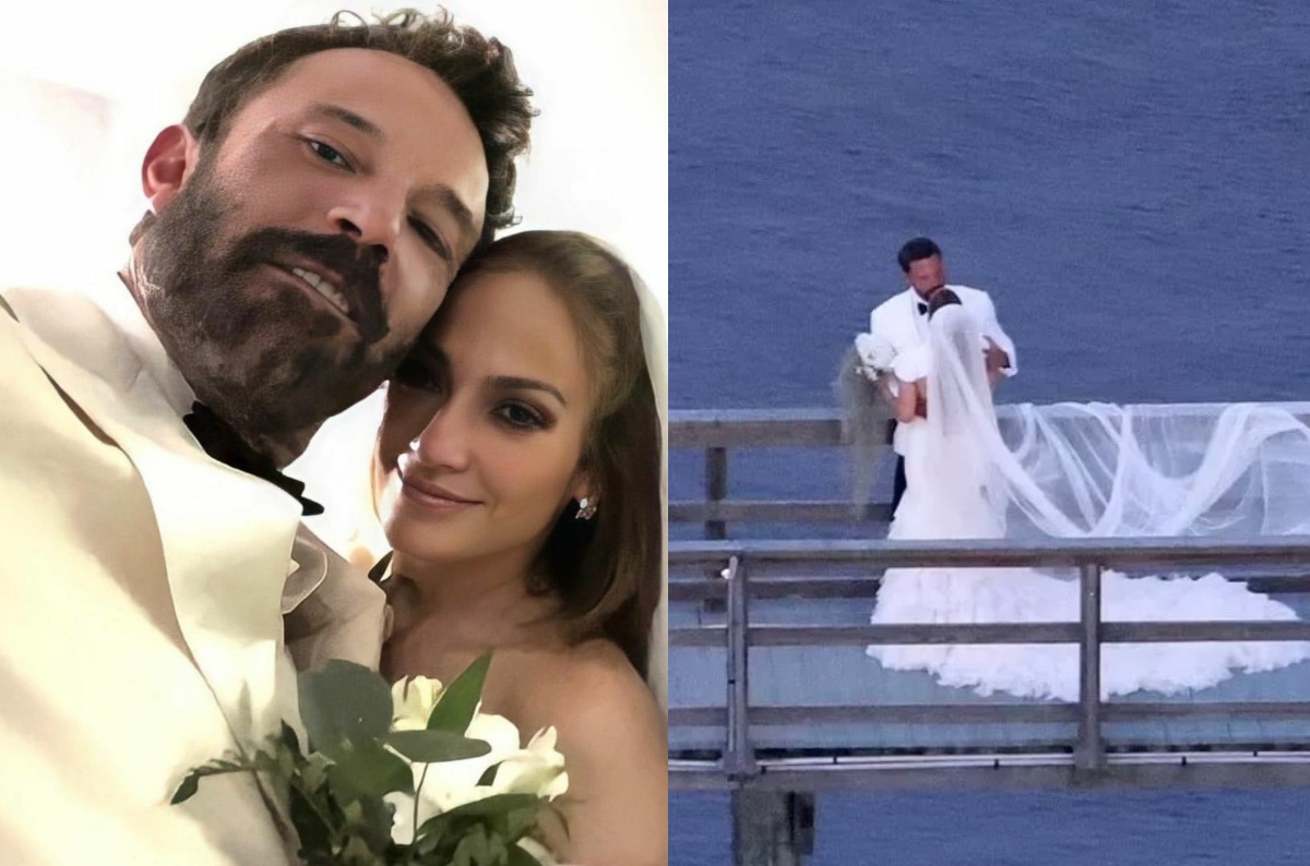 Los lujosos vestidos que Jennifer López presumió en su boda de tres días  con Ben Affleck