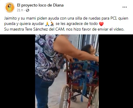 Mamá pide ayuda para su hijo: buscan silla de ruedas para parálisis ...