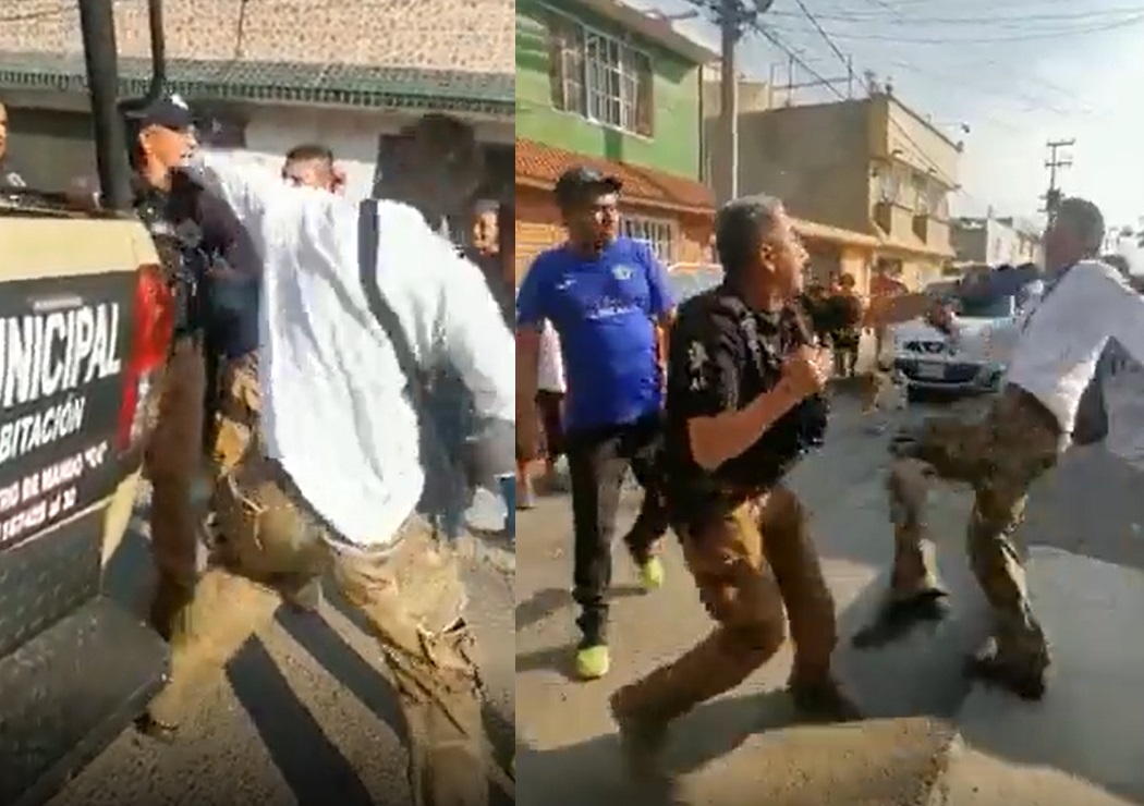 Detienen a hombre que protagonizó pelea con policía en Ecatepec