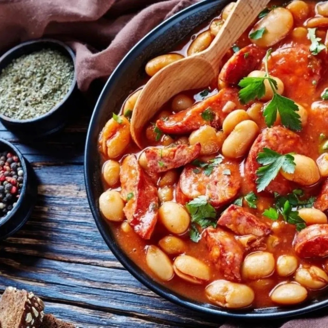 Frijoles cargados de proteínas
