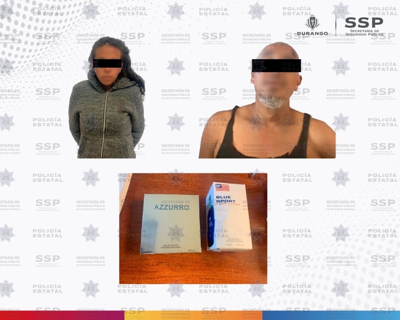 Detienen a pareja acusada de robo en la Zapata