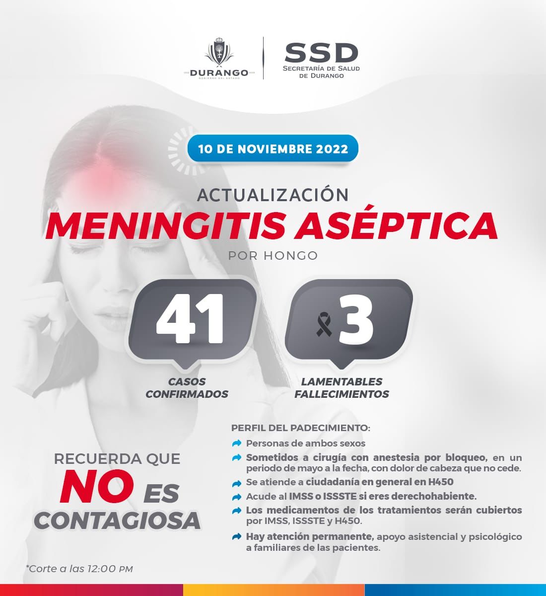 Se eleva a 41 la cifra de pacientes con meningitis aséptica en Durango ...
