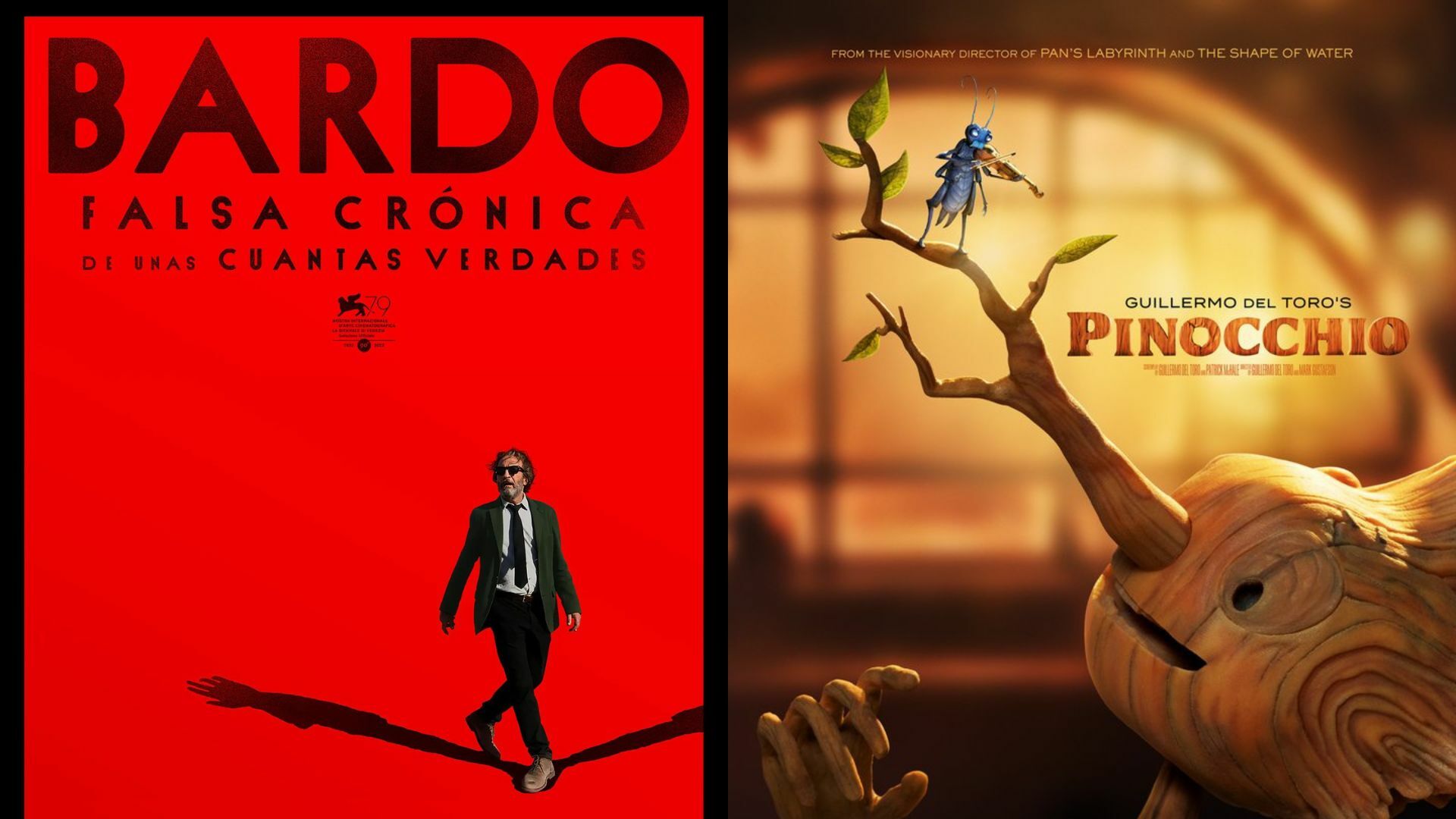 Bardo de Inárritu y Pinocchio de Guillermo del Toro dan primeros pasos