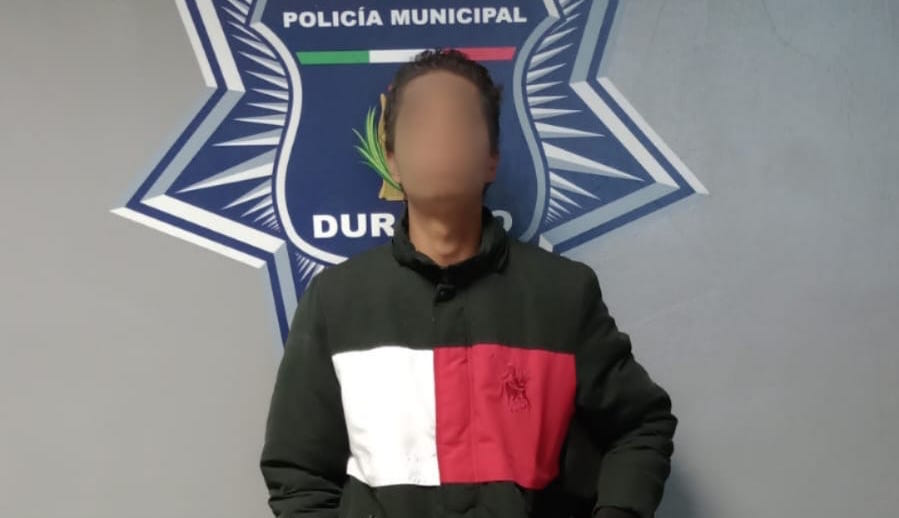 Arrestan a joven que amenazó a una mujer en la ciudad de Durango