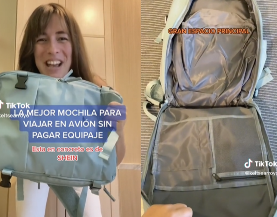  la mochila de viaje que es viral en TikTok a un precio increíble