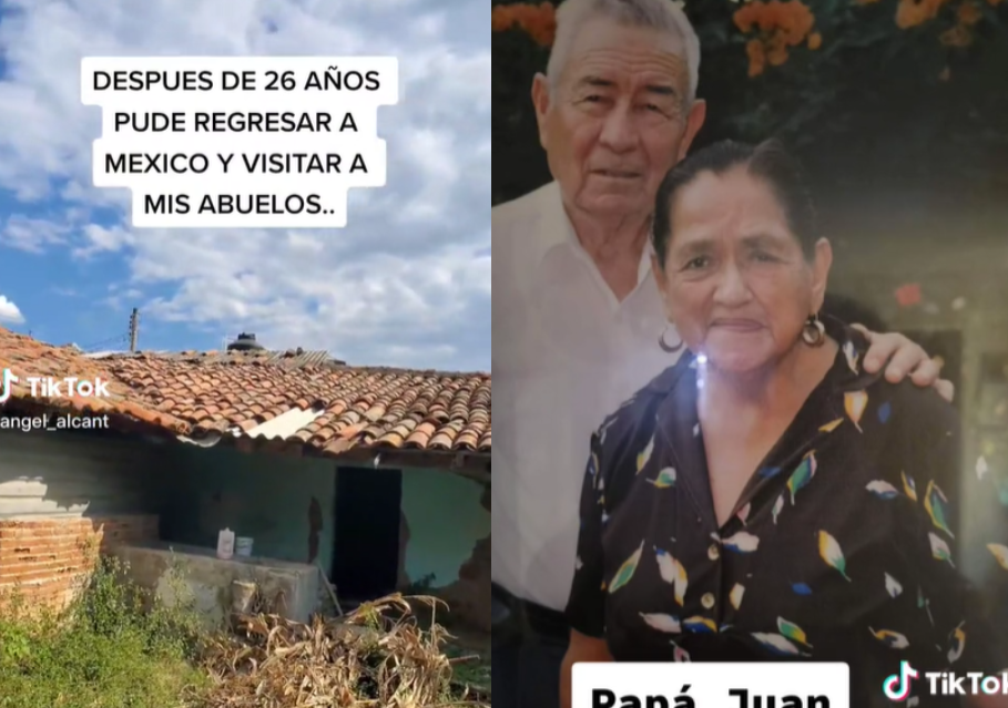 VIDEO: Regresó a México después de 26 años para ver a sus abuelos, pero se  lleva una triste sorpresa