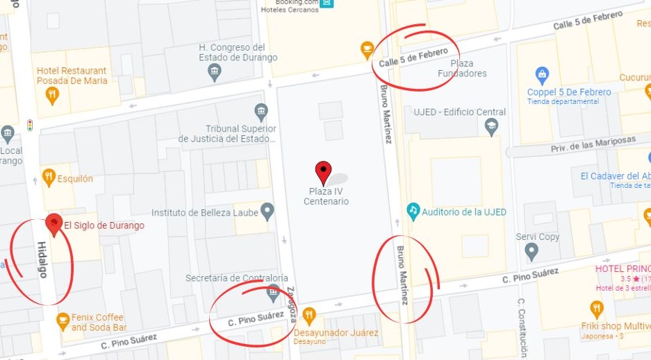 Varias calles de la Zona Centro de Durango estarán cerradas por ...