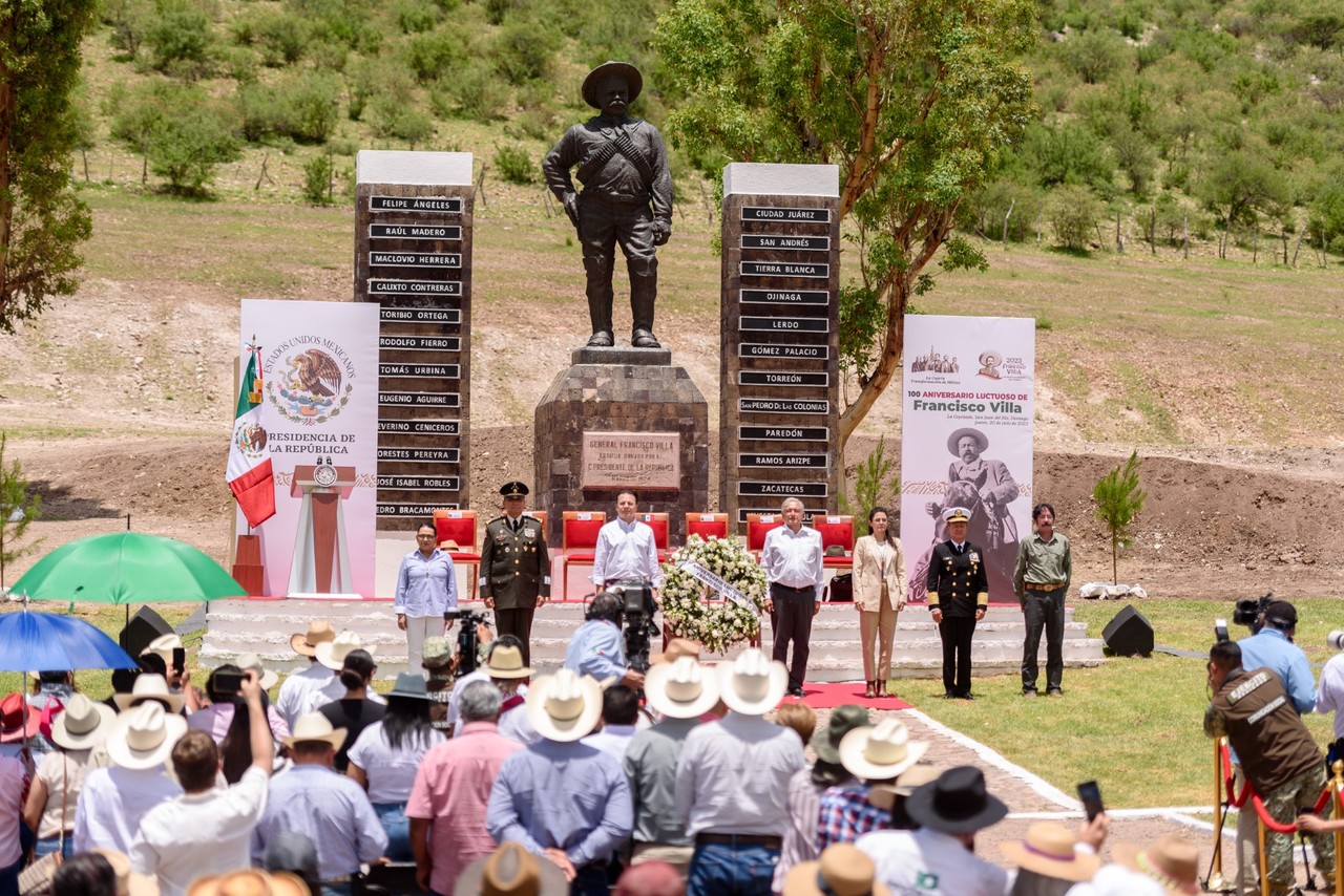 Conmemora Amlo Centenario Luctuoso De Francisco Villa En La Coyotada