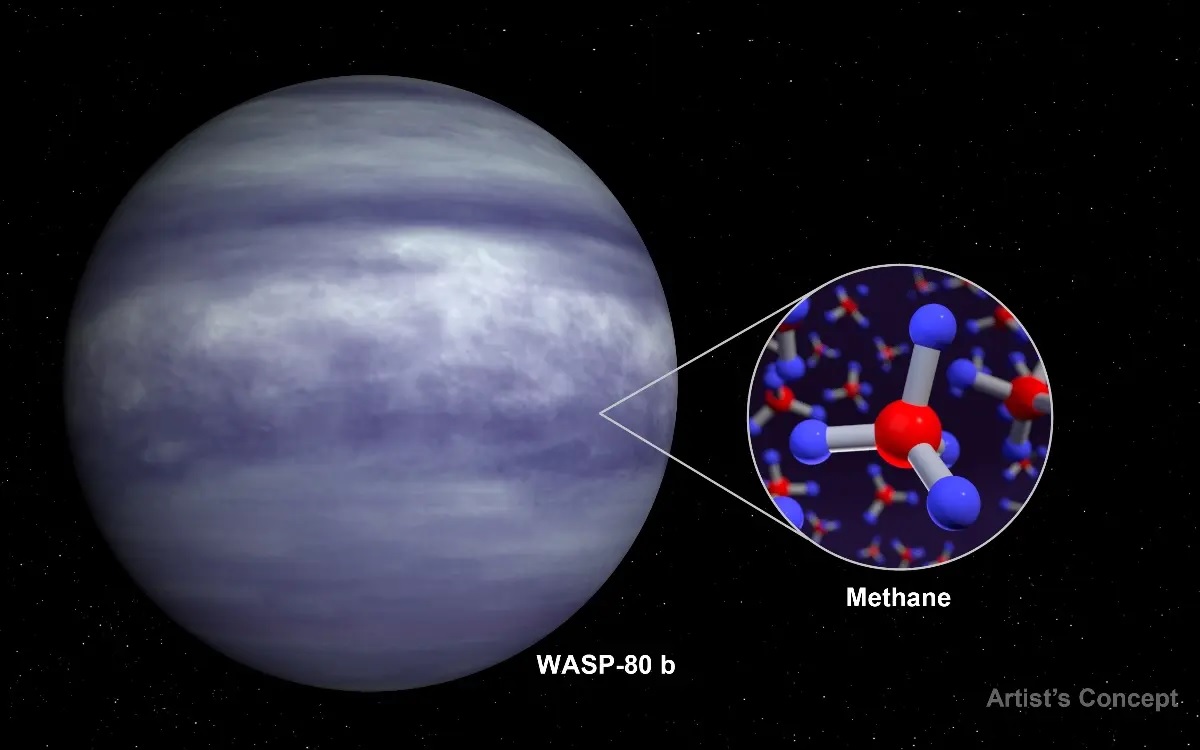 El telescopio James Webb de la NASA detecta por primera vez gas metano ...