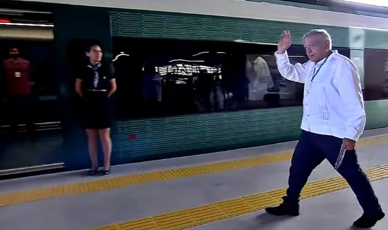 AMLO Encabeza Recorrido Inicial Del Primer Tramo Del Tren Maya