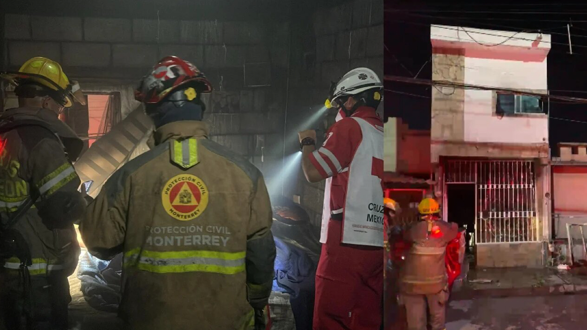 Mujer muere tras rescatar a sus hijos de incendio en Monterrey