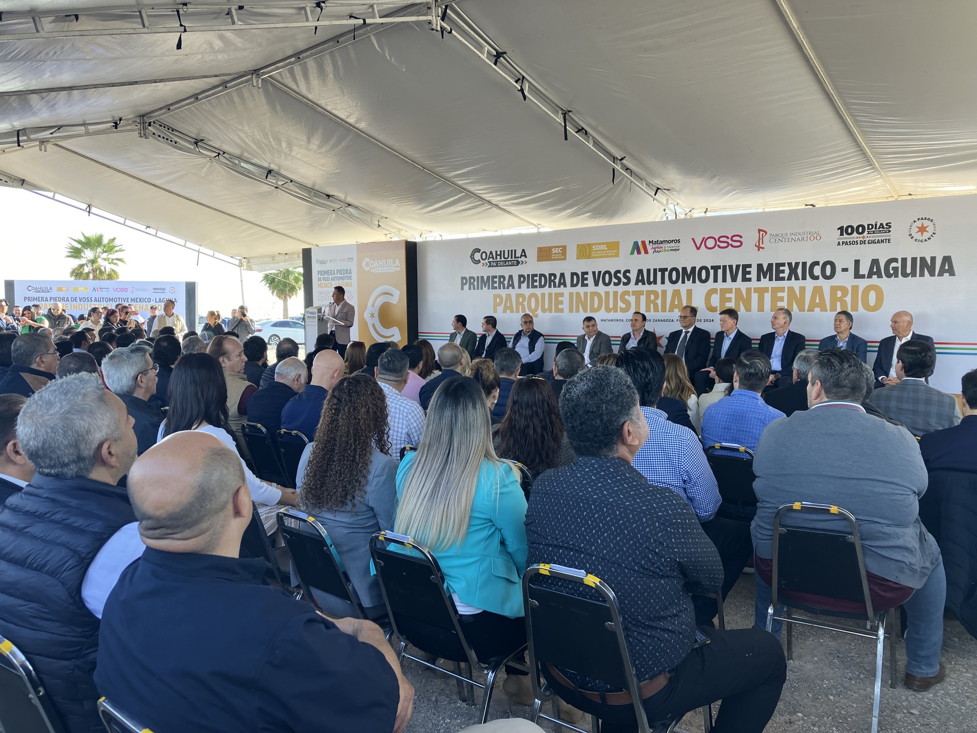 Se coloca primera piedra de Voss Automotive en el parque industrial