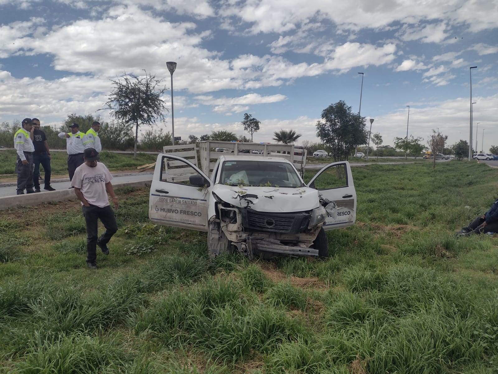 Pierde el control de su camioneta, derriba un poste y un árbol en Gómez ...
