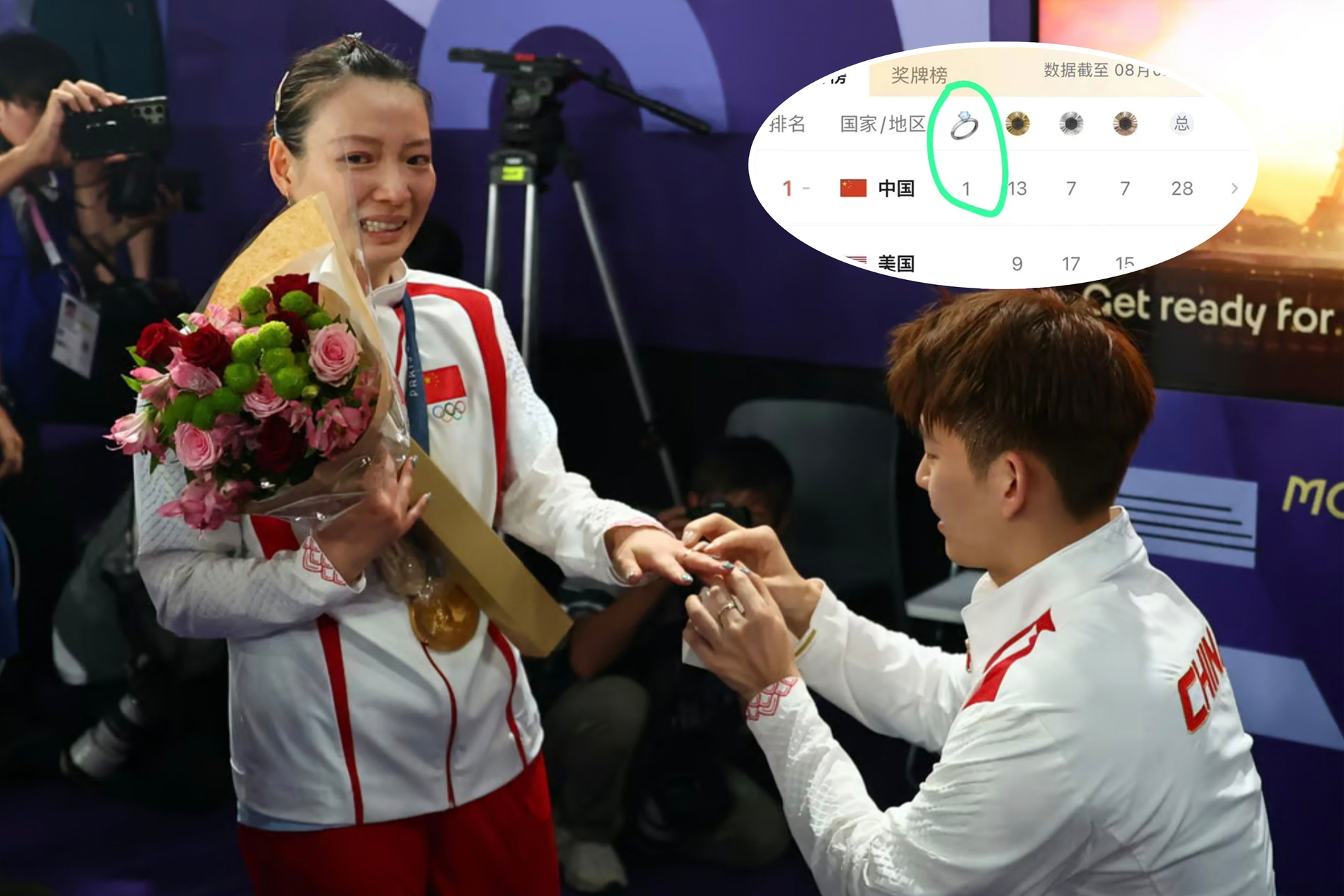 París 2024: ¡Vale más que la medalla! Huang Ya Qiong se compromete tras ...