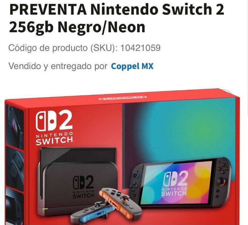 Aparentemente, Coppel se adelantó al anuncio de Nintendo y filtró el diseño de la caja de la consola.