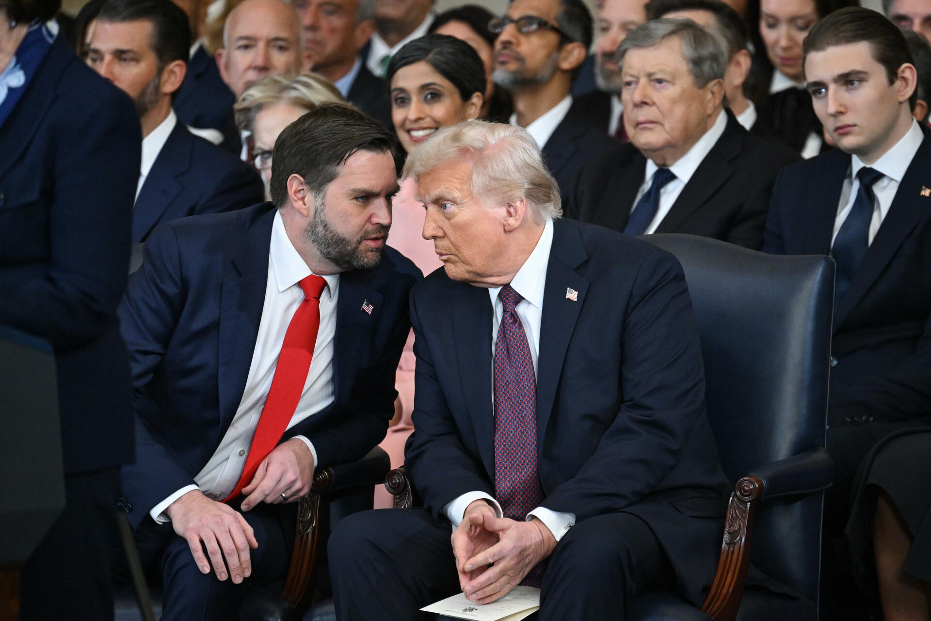 JD Vance y Donald Trump juntos.