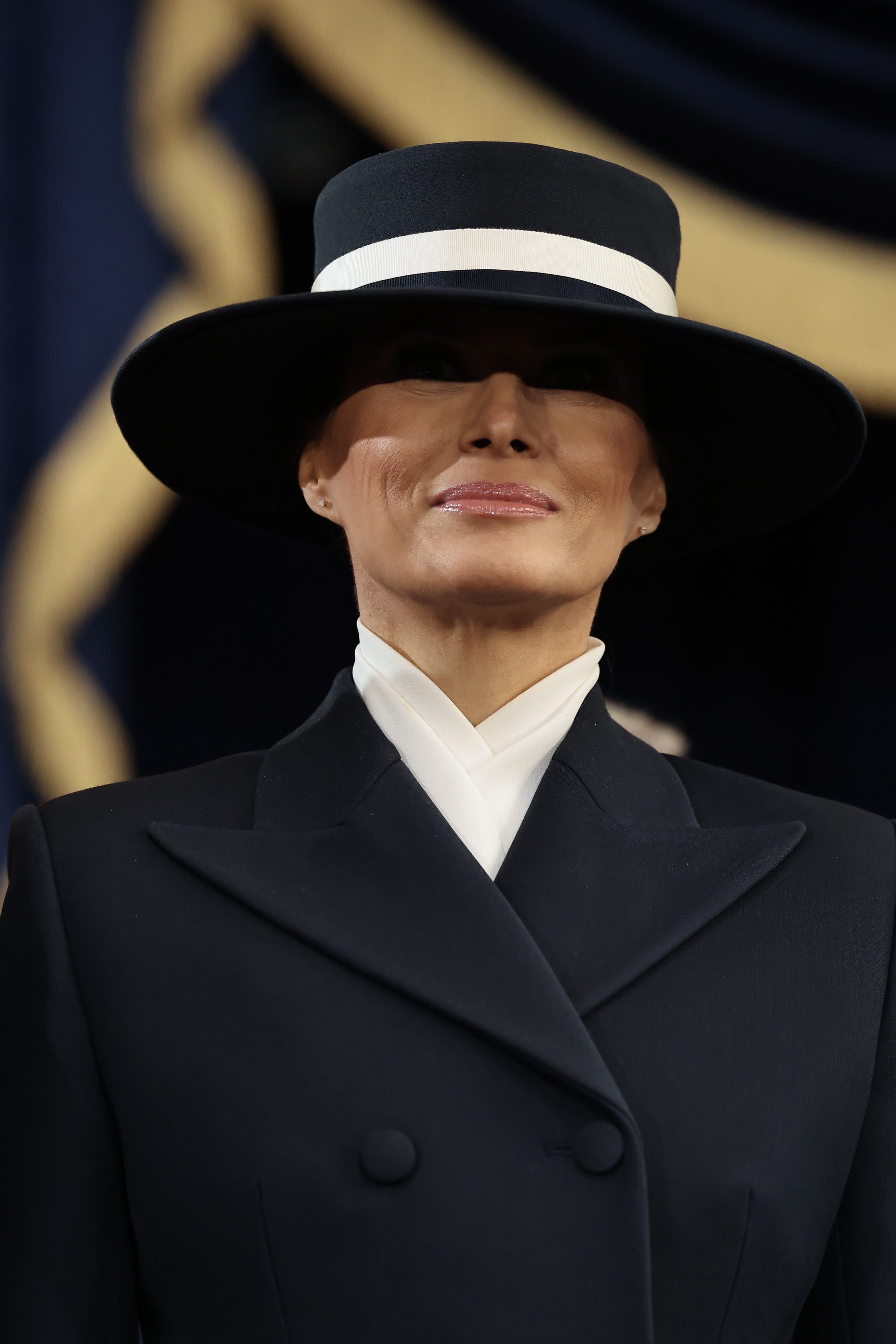 Melina Trump llega al Capitolio.