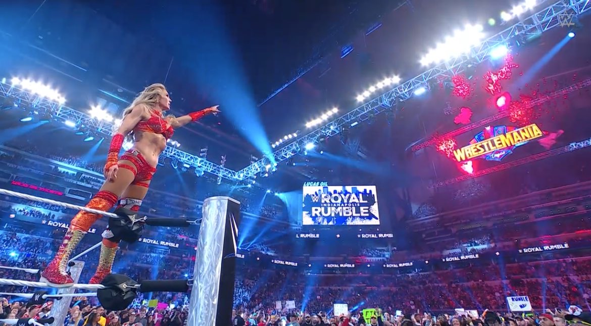 Charlotte Flair, a su regreso, se ha convertido en dos veces ganadora de la batalla real.