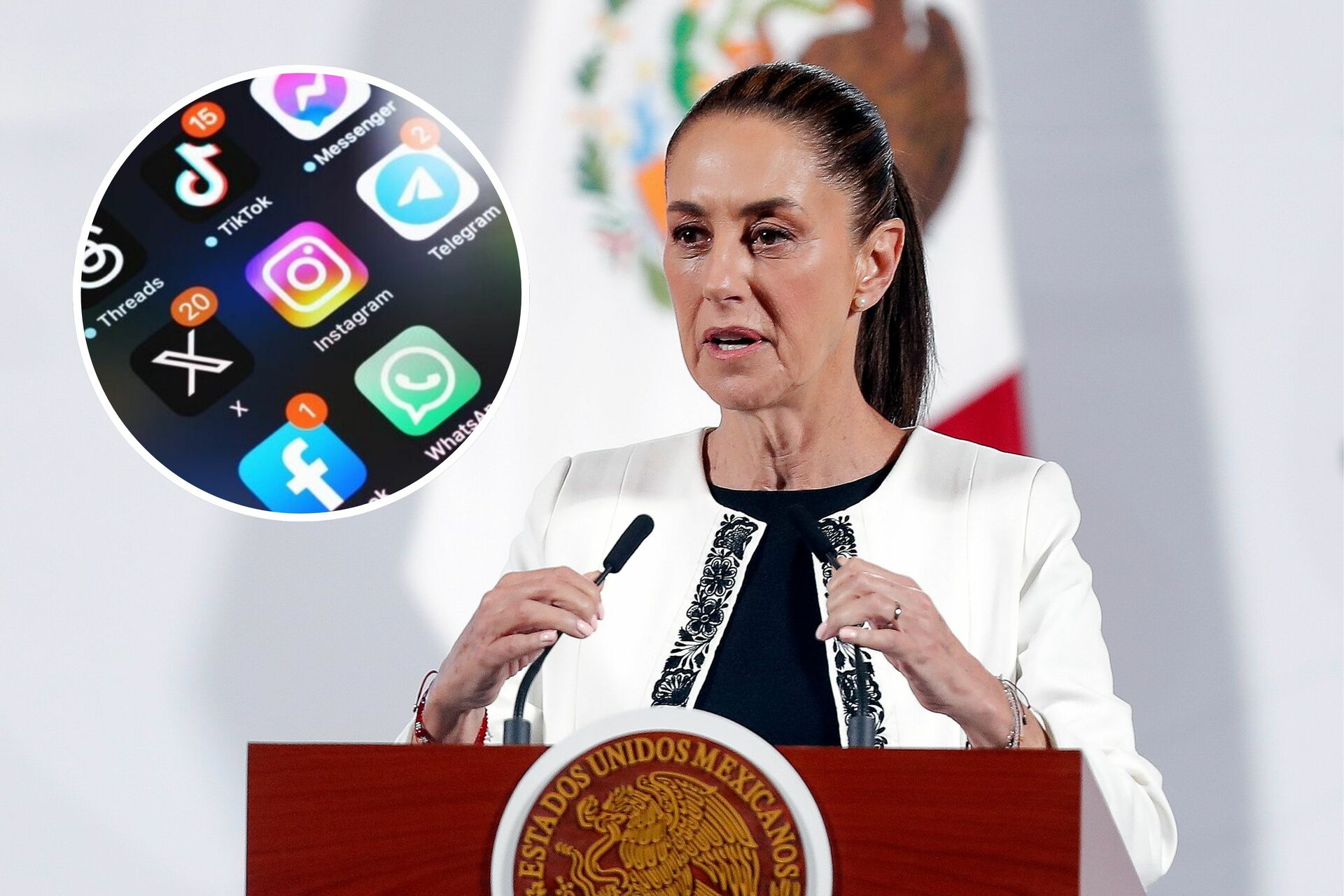 Sheinbaum analiza regulación de redes sociales para evitar que narco ...