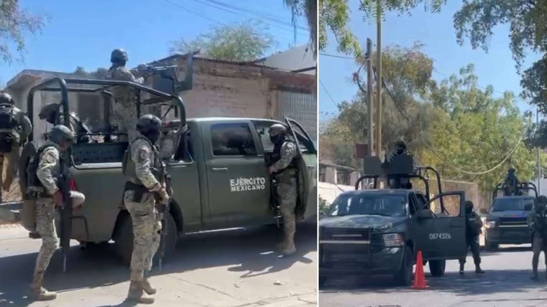 Balaceras e incendio en Culiacán, Sinaloa. N+