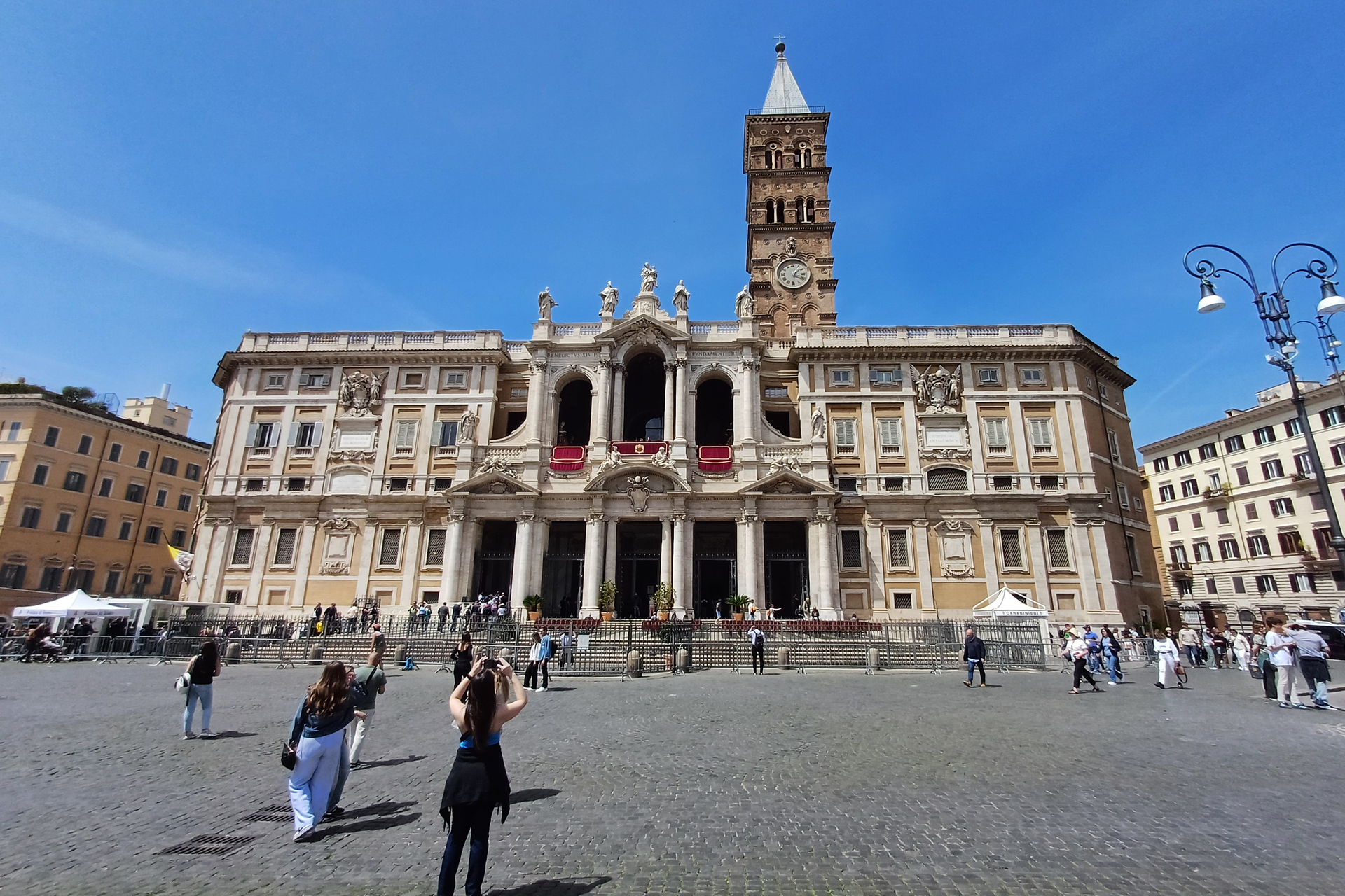 ista general de la basílica de Santa María la Mayor de Roma, templo en el que será enterrado el papa Francisco.