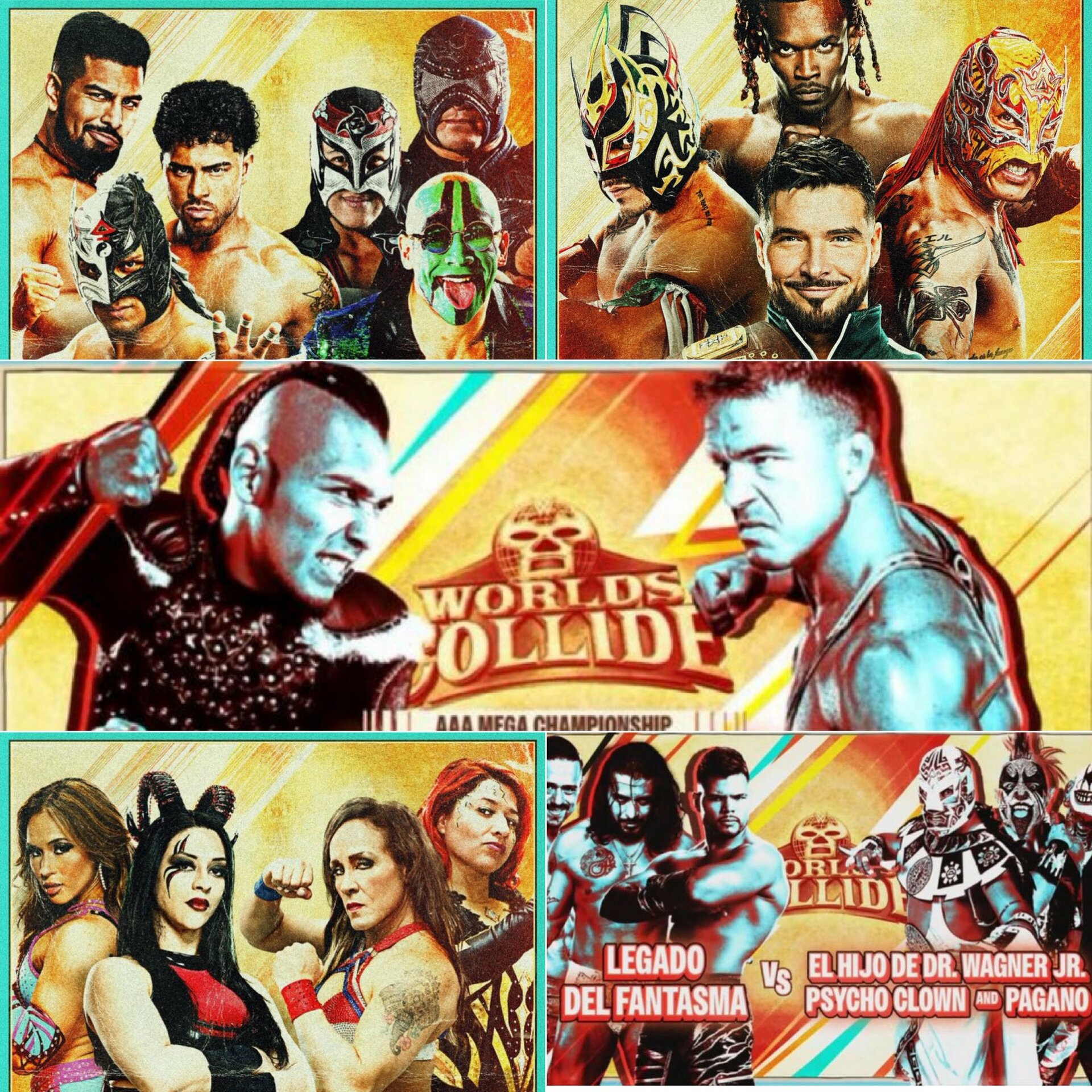 A fecha de escrito este artículo, así luce la cartelera completa de Worlds Collide 2025.