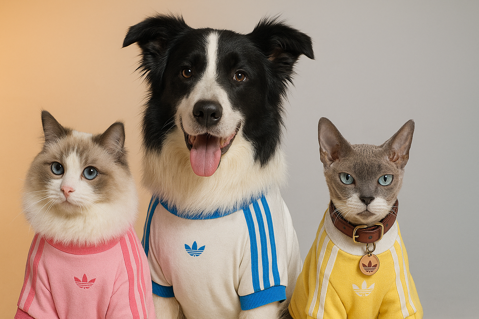 Perros y gatos, no importa; hay prendas y collares para todos los gustos y colores.