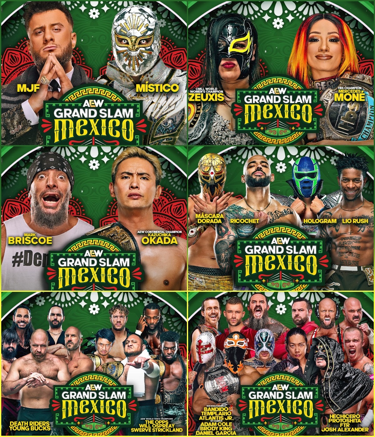 Esta fue la espectacular cartelera de AEW Grand Slam México.