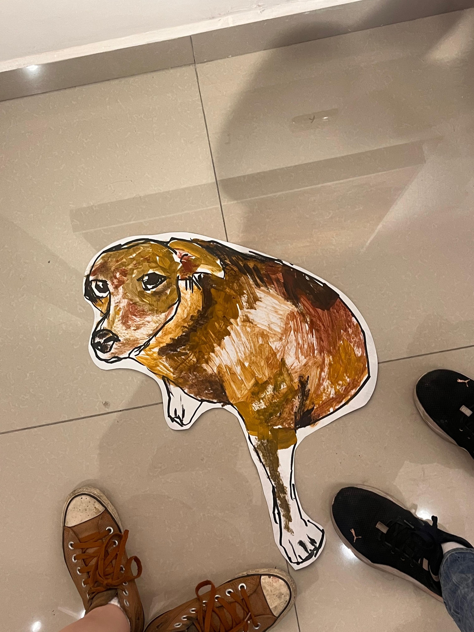 Las ilustraciones de caninos son, precisamente, parte esencial de esta muestra.