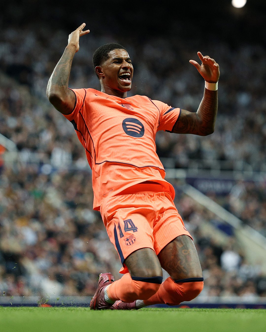 Con su doblete, Marcus Rashford se ha estrenado en competencias oficiales con la camiseta azulgrana.