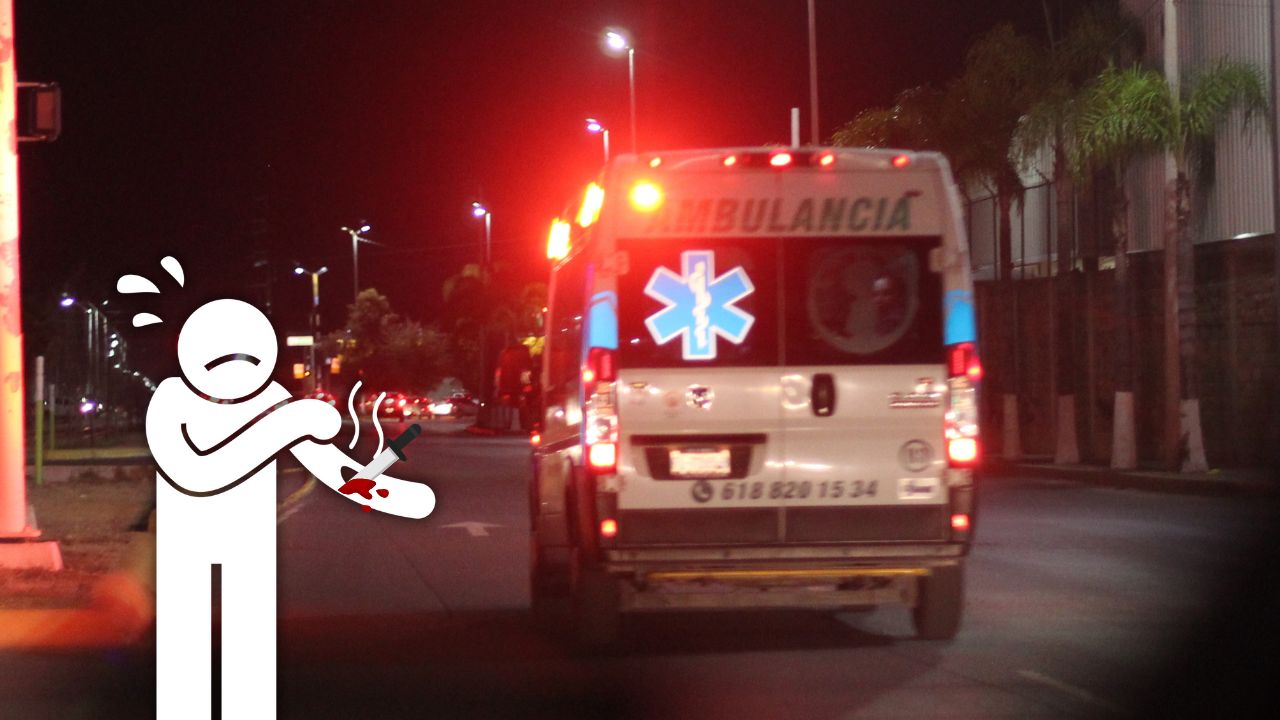 Joven resulta lesionado con arma blanca durante baile en Guadalupe Victoria