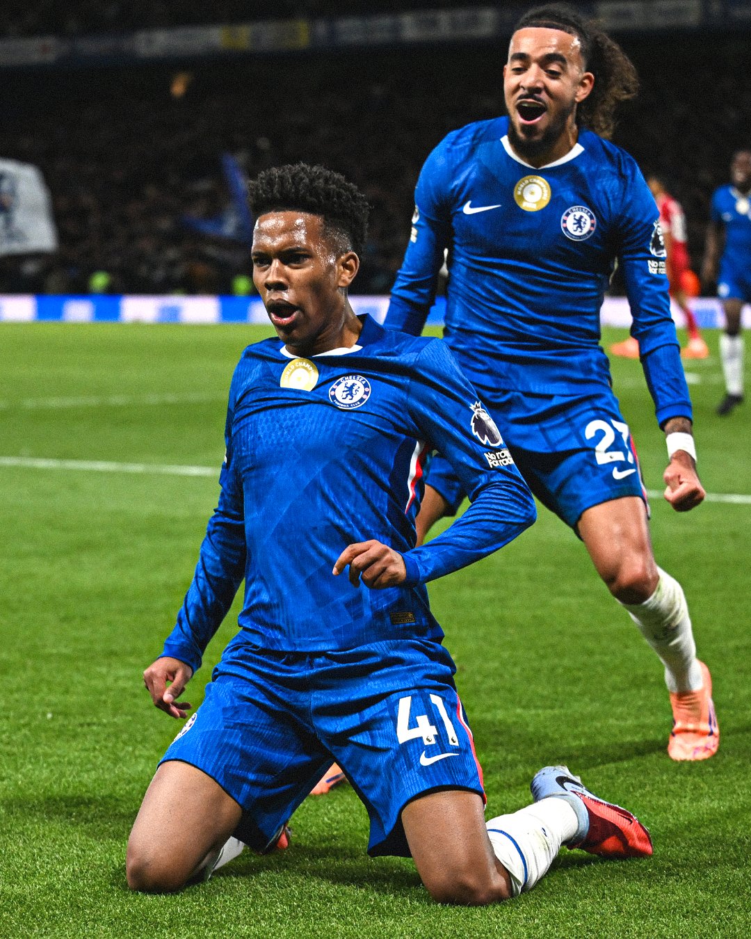 Así festejó Estêvão su primer gol en la Premier League, el cual le dio la victoria al Chelsea.