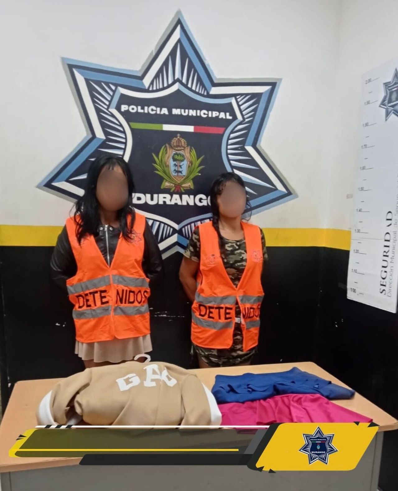 Dos mujeres fueron detenidas por robo en Centro de Durango