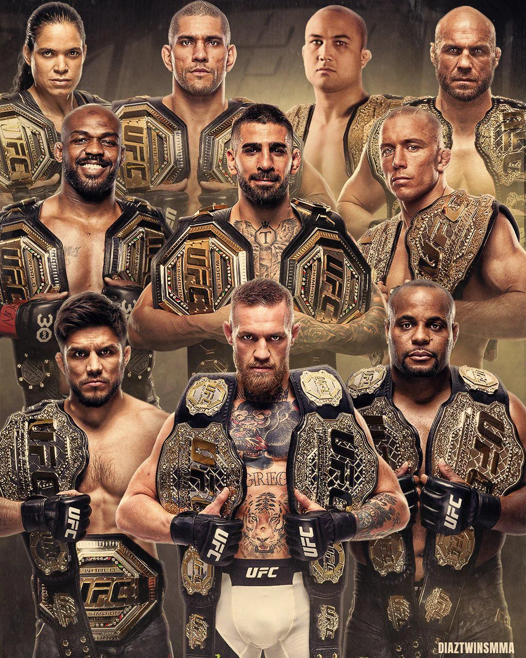 Estos son los 10 dobles campeones que la UFC ha tenido en su histora, ¿será que Islam Makhachev se pueda unir a la lista? 
