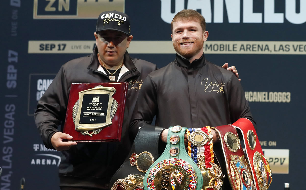 Eddy Reynoso, entrenador del ‘Canelo’, señaló que, por ahora, el pugilista jalisciense no tiene peleas pactadas para 2026.