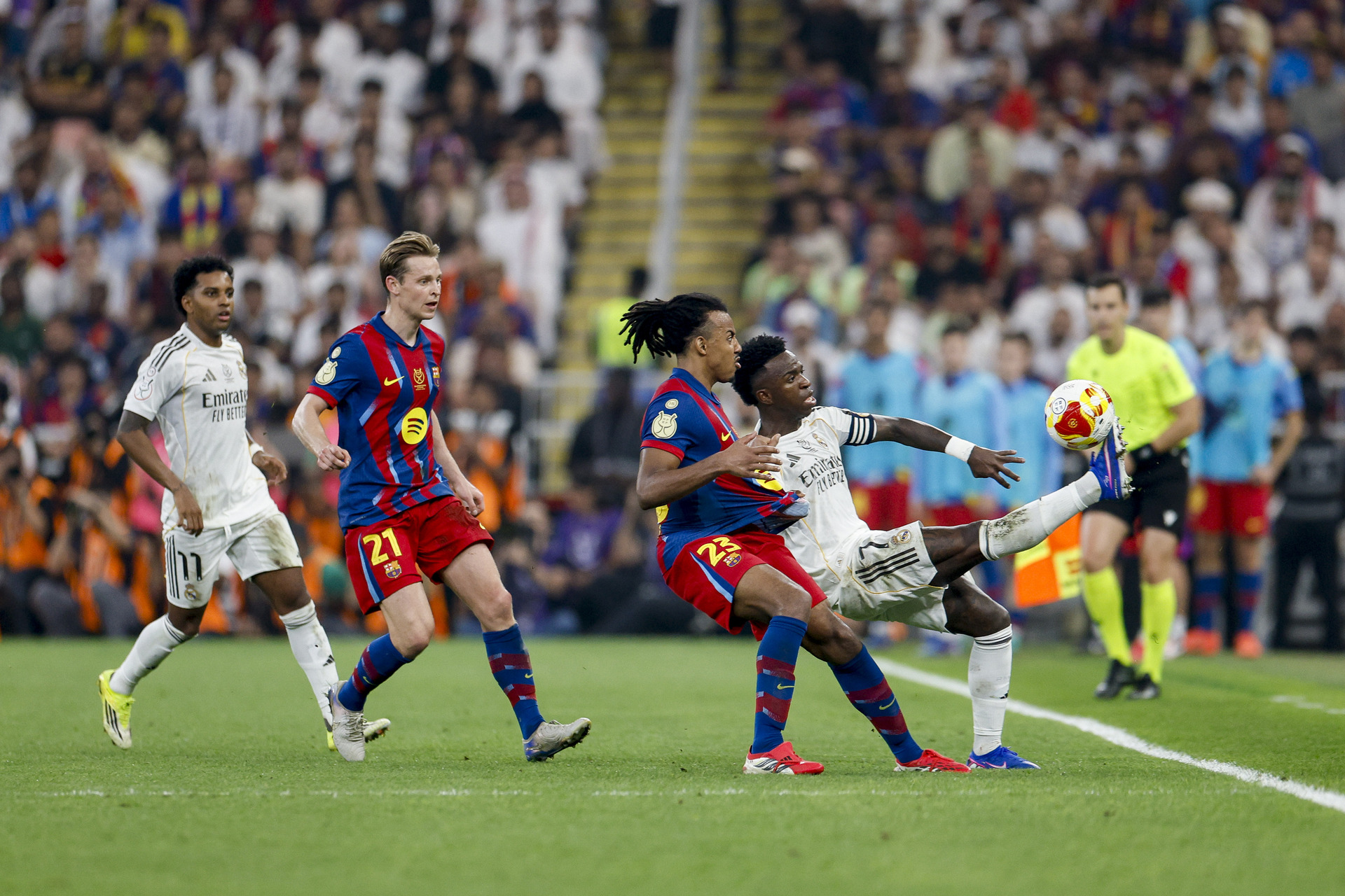 Vinícius Jr. fue el jugador más desequilibrante del Real Madrid, generando las ocasiones más peligrosas del segundo tiempo, pero no fue suficiente
